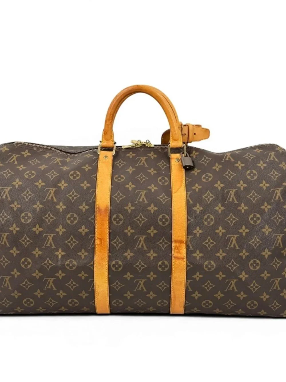 Louis Vuitton Keepall Duffle 55 Brown Canvas